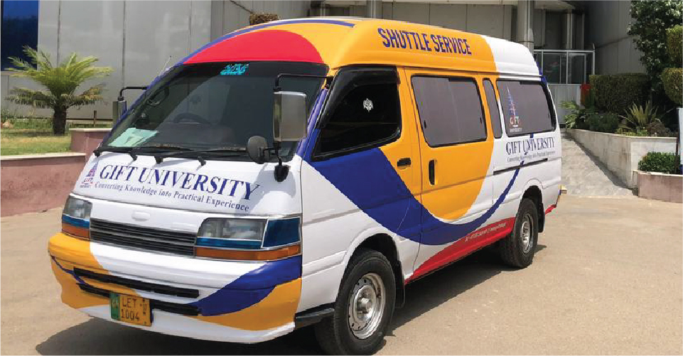 GIFT University Shuttle Service - Fatima Jinnah Transport